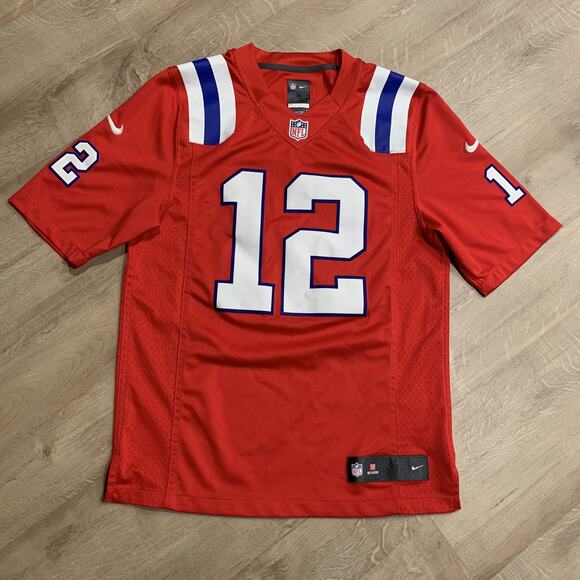 Nike NFL New England Patriots Tom Brady #12 Red Elite Vapor Jersey Men's S Sewn